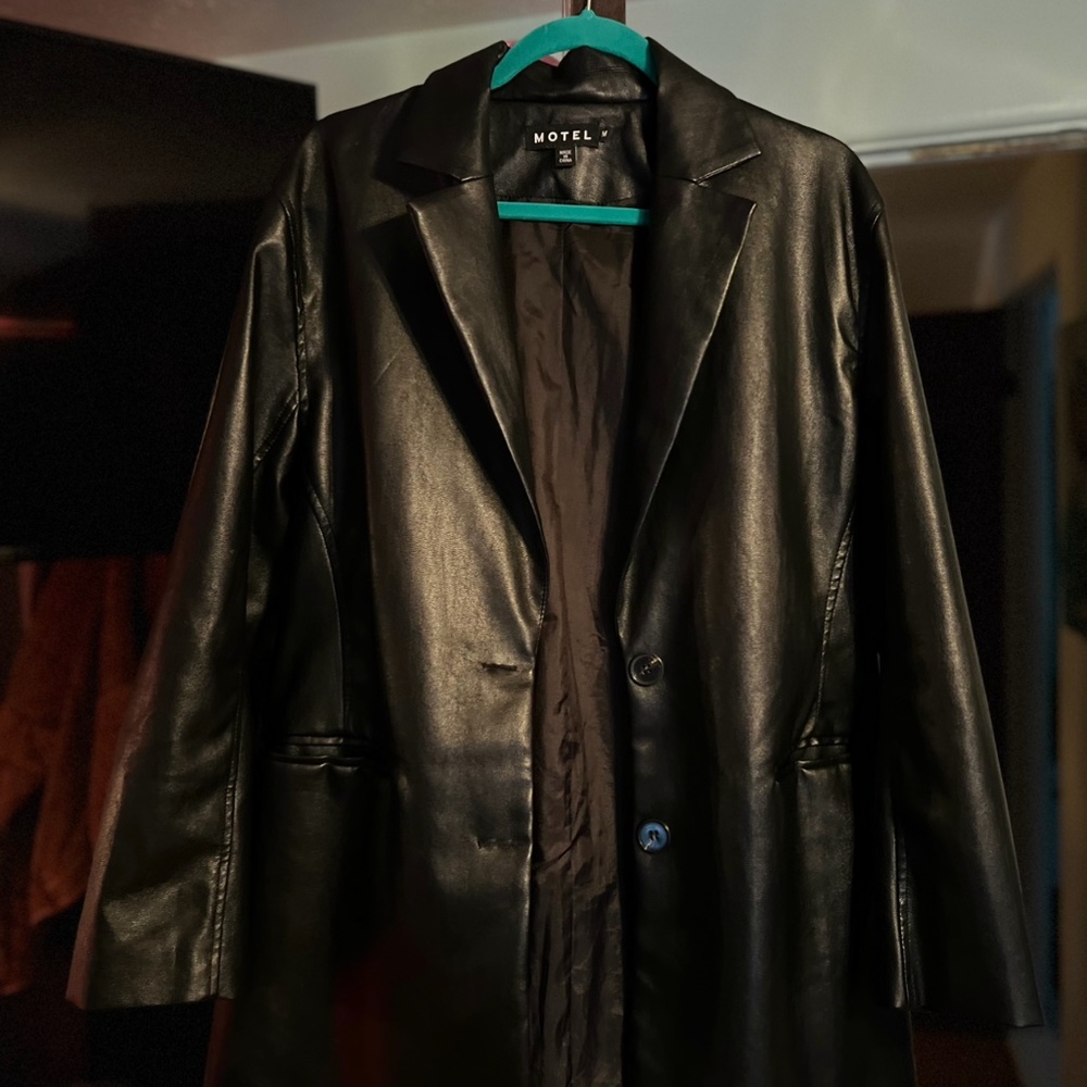 Motel Rocks Leather Blazer